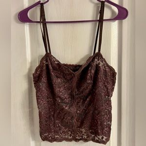 Warner’s brand Camisole with adjustable straps; Plum color; Women’s size 10